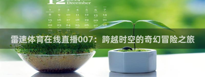 24看球吧直播：雷速体育在线直播007：跨越时空的奇幻冒险之旅